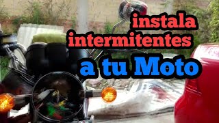 Como instalar intermitentes a tu moto  Suzuki GN 125 [upl. by Caldwell927]