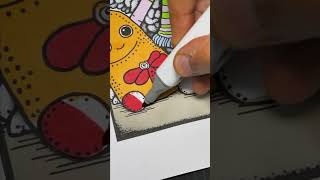 Fastshort coloreando con rotuladores linda muñeca kawaii part 4 [upl. by Cirek423]