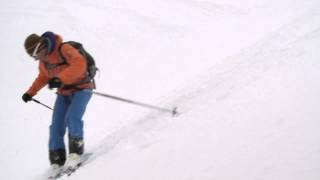 Ski Touring  Side slipping [upl. by Enirehs]