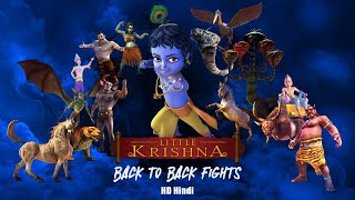 Little Krishna Back to Back Fights with Demons [upl. by Gerrald]