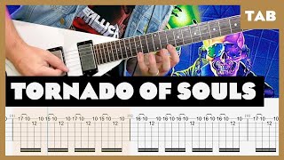 Megadeth  Tornado of Souls  Guitar Tab  Lesson  Cover  Tutorial [upl. by Aneroc]