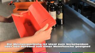 Weinkartonage für eine Flasche  wwwnordpackde [upl. by Meras]