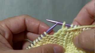 How to knit SSP Slip Slip Purl  Decreasing in the purl side [upl. by Kiehl]