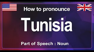 Tunisia Pronunciation Correctly in English How to Pronounce Tunisia in American Accent [upl. by Mcquoid]