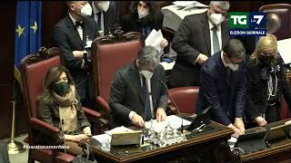 Quirinale 2022 primo scrutinio 672 schede bianche 36 voti per Paolo Maddalena [upl. by Pacian]