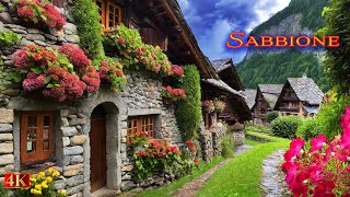 Sabbione the most beautiful medieval village with stone houses in Switzerland [upl. by Elvia564]