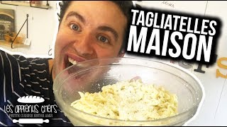 Tagliatelles fraiches maison  La recette des pâtes  TROP BON   Les Apprentis Chefs [upl. by Eiramassenav325]