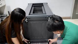 22U Server Rack Cabinet Assembly Instructions [upl. by Vesta]