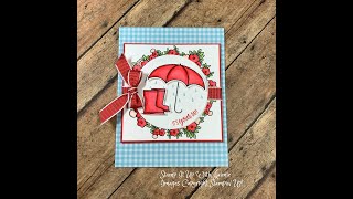 Stampin Up Under My Umbrella 2020 Card Tutorial [upl. by Rengaw]