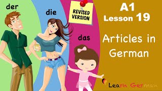 Revised  A1  Lesson 19  Articles in German  Bestimmte Artikel im Nominativ  Learn German [upl. by Key]