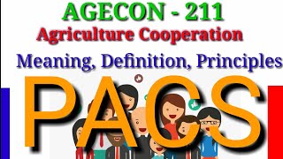 Agriculture Cooperation Meaning Definition Principles  cooperation movement in India  AGECON [upl. by Drofhsa]