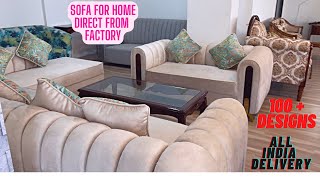 Sofas for home at cheapest price in Kirti Nagar Furniture market Delhi direct from Manufacturer [upl. by Det853]