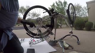 Achterwiel  achterband fiets vervangen Replace rear tire on bicycle 20 [upl. by Yerac]