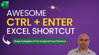 Magical Ctrl  Enter Excel Shortcut 😮 THREE Examples [upl. by Annazor854]