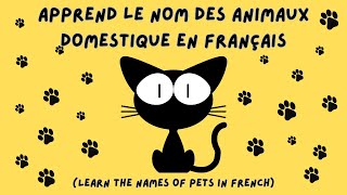 Apprend le nom des animaux domestique facilement  Learn the names of pets easily [upl. by Kelley77]