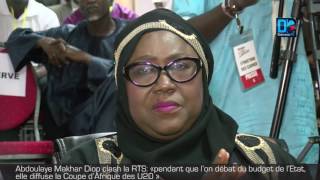 Abdoulaye Makhar Diop clash la RTS «pendant que l’on débat du budget de l’Etat elle diffuse la C [upl. by Winfred]