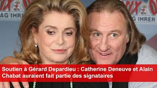 Gérard Depardieu  Catherine Deneuve et Alain Chabat auraient fait partie des signataires [upl. by Dominique]