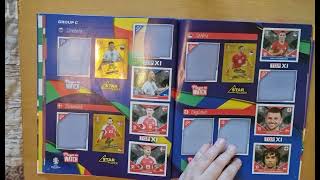 Part 4 Topps Euro 2024 pasting stickers into the album topps euro2024 stickers collection [upl. by Rosco]