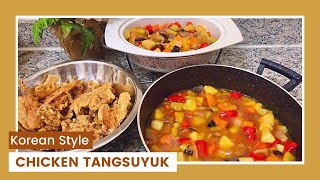 Chicken Tangsuyuk  Korean Styled Sweet amp Sour Recipe [upl. by Ilesara]