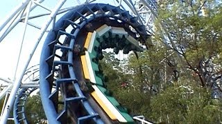 Classic Arrow Corkscrew Roller Coaster POV Nagashima Spaland Japan [upl. by Lenz]