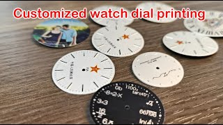 Customized watch dial printing [upl. by Rawdin]