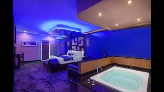 Romantic Getaway at Prestige Club Escapes Room tour Vogue suite with spa tub at AURA [upl. by Eirhtug]