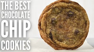 Thin and chewy chocolate chip cookies  Easy cookie recipe [upl. by Adyahs]