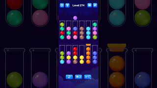 Ball Sort Level 274 Walkthrough Solution AndroidiOS [upl. by Lewie]