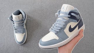 HOW TO LOOSELY LACE NIKE AIR JORDAN 1 MID  NIKE AIR JORDAN 1 MID Lace Style BEST WAY [upl. by Lonyer437]