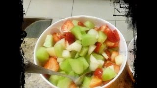 FRESH FRUIT SALAD  Fruit Salad Recipe  Salad for weight loss  Quick Snack Recipe [upl. by Ielhsa]