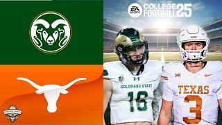 Colorado State Rams Vs Texas Longhorns  College Football 25 Prediction 🔥🏈 [upl. by Hyacinthia]