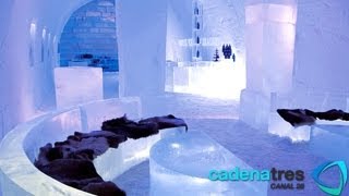 Increíble hotel de hielo en Suecia Ice Hotel Jukkasjärvi Sweden [upl. by Nedla754]