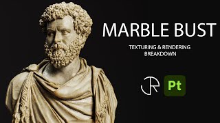 Substance 3d painter Tutorial  Marble Bust Texturing amp Rendering [upl. by Pritchard427]