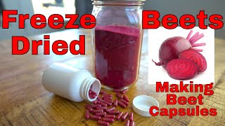 Freeze Dried Beet Powder Capsules  Freeze Dried Superfoods [upl. by Aiek]