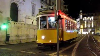 Lisbon trams  Lissabon Straßenbahn  Lisboa Carris  tramway  villamos [upl. by Rehprotsirhc]