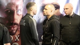 INTENSE  JAMES DeGALE v CHRIS EUBANK JR  HEAD TO HEAD  FINAL PRESS CONFERENCE  DeGALEEUBANK JR [upl. by Acinhoj]