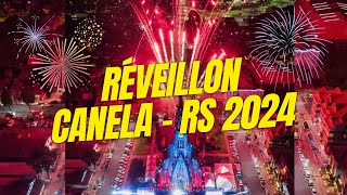 QUEIMA DE FOGOS Reveillon em Canela  RS 2024 [upl. by Shannen950]