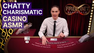 Chatty Charismatic Blackjack  Unintentional ASMR Casino [upl. by Tolmach430]