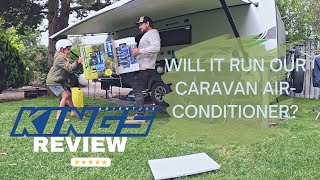 KINGS 3000W GENERATOR RUNNING OUR CARAVAN AC  UNBIASED REVIEW [upl. by Matilde]