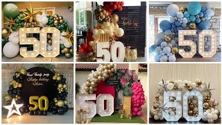 Best 50th Birthday Decoration IdeasBirthday Decorations for Adults  Latest 50th Birthday Decor [upl. by Jillie329]