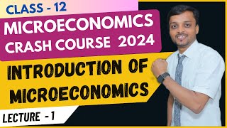 Microeconomics Crash Course  Lecture 1  Crash Course 2024  RBSE  Class 12 [upl. by Kcirad]