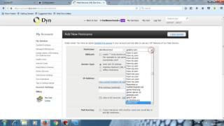 How To Create Dynamic DNS Domain On www dyn com [upl. by Cheffetz]