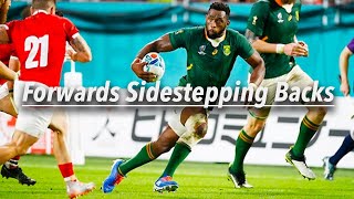 Forwards Sidestepping Backs in Rugby [upl. by Ahsirahc]