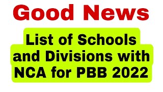 Good News DBM released the Notice of Cash Allocations for PBB 2022 of the schools and divisions [upl. by Ehcor]