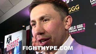 GOLOVKIN TELLS CANELO TO BE MORE AGGRESSIVE HEARD KNOCKOUT TALK BEFORE AND SKEPTICAL [upl. by Aggi]