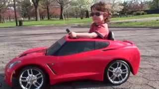 FisherPrice Power Wheels 2014 Stingray Corvette C7 [upl. by Eeldarb]