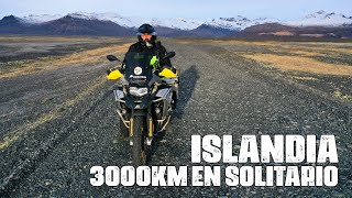 EN ISLANDIA SOLO en INVIERNO 🥶 Superando miedos en MOTO TRAIL DOCUMENTAL COMPLETO 🍿📽️ [upl. by Portugal]