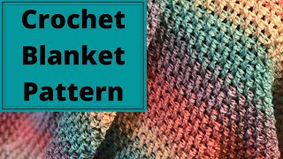 How To Crochet A Blanket For Absolute Beginners The Rainbow Blanket [upl. by Sredna]