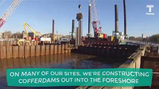 Londons Super Sewer What is a cofferdam [upl. by Xad]