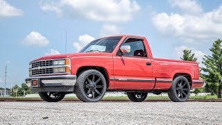 19881998 GM 1500 Pickup Truck 2 and 4inch Lowering Kit by Rough Country [upl. by Kuth276]